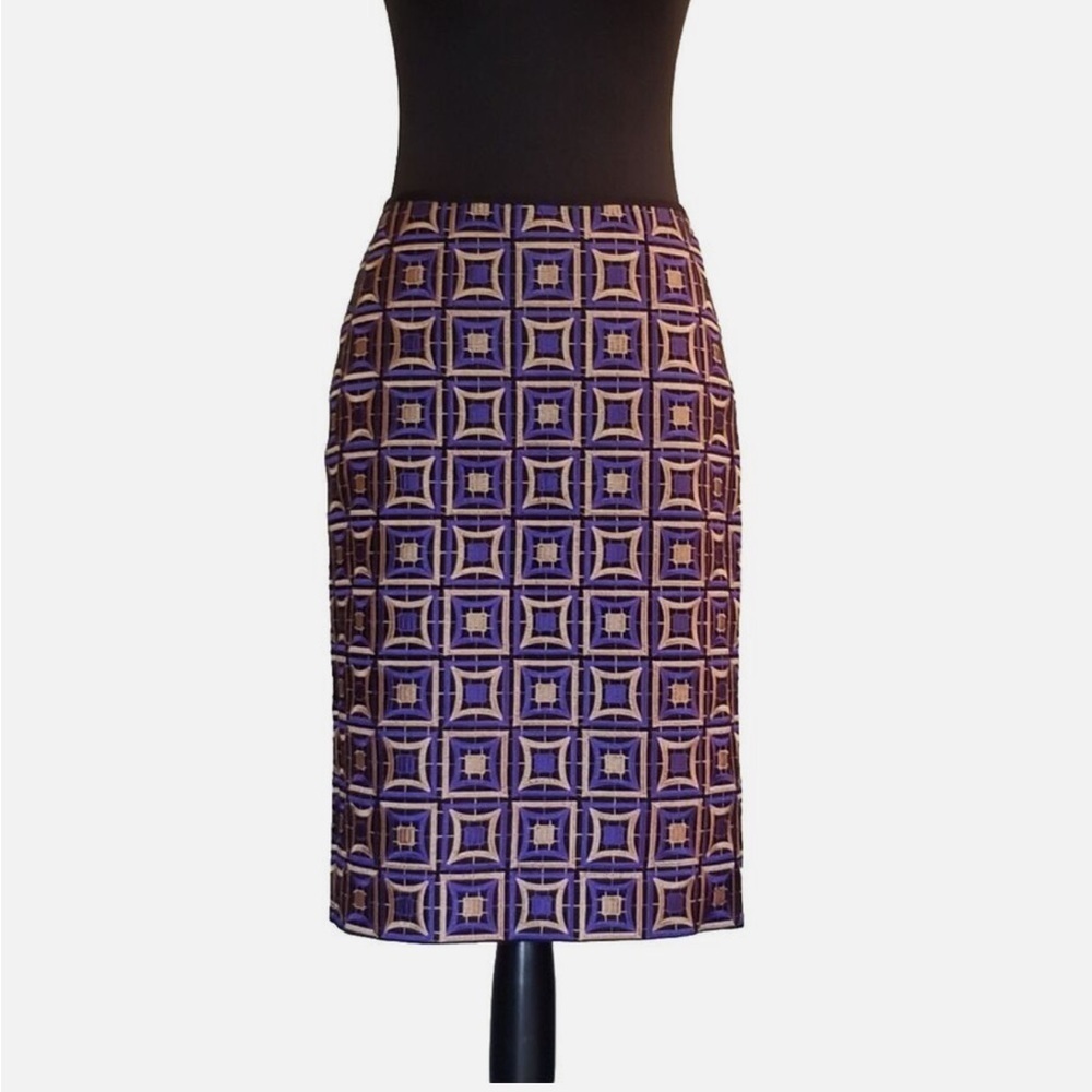 Per Se by Carlisle Two Tone Wool Blend Pencil Skirt Sz 8